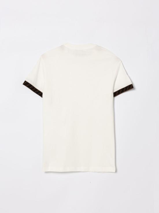 26SS [키즈] 펜디 티셔츠 JUI0187AJ F0TU9 White - FENDI