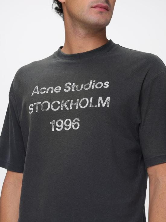 26SS 아크네 스튜디오 반팔 티셔츠 CL0196 BM0 Black - ACNE STUDIOS