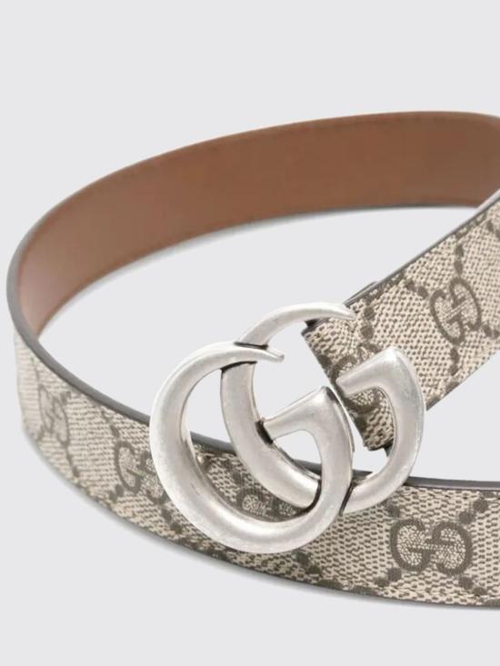 26SS [키즈] 구찌 가죽 벨트 4327072ZG0G 9742 Beige - GUCCI