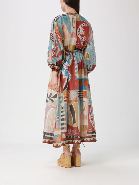 26SS 알레메 롱 원피스 6433D MULTI Multicolor - ALEMAIS