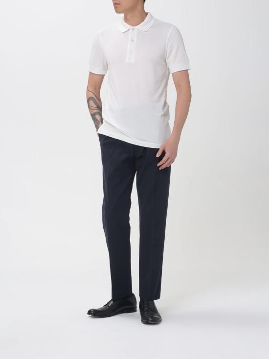 26SS 톰포드 폴로 티셔츠 JPS011JMT013 WAD White - TOMFORD