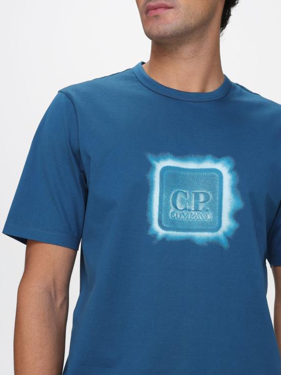 26SS 씨피 컴퍼니 반팔 티셔츠 20CLTS054A006370W 849 Blue - C.P. COMPANY