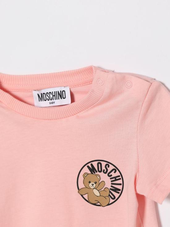 26SS [키즈] 모스키노 티셔츠 MUM04SLAA03 50209 Pink - MOSCHINO