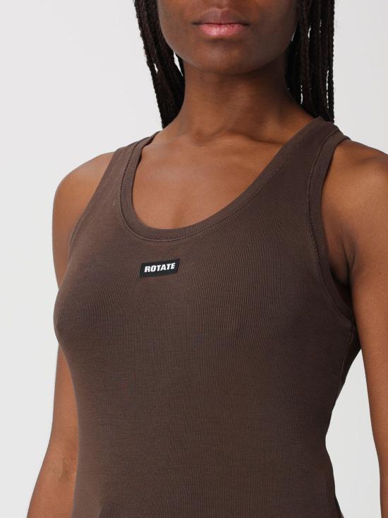 26SS 로테이트 반팔 티셔츠 115376 1667 Brown - ROTATE