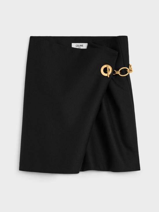 26SS 셀린느 미디 스커트 RJ07Y523K 38NO Black