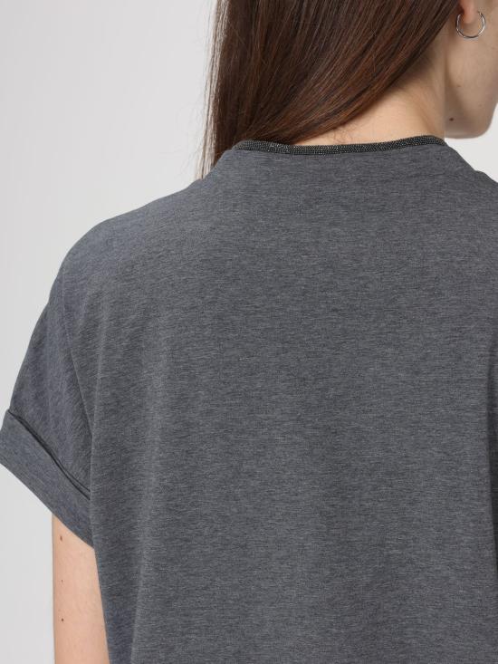 26SS 브루넬로 쿠치넬리 반팔 티셔츠 M0T18BD222 CV563 Grey - BRUNELLO CUCINELLI