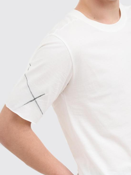 26SS 톰크롬 반팔 티셔츠 MTS924 OFF White - THOM KROM