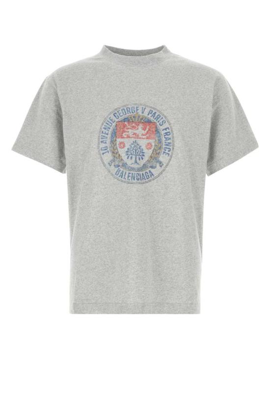 26SS 발렌시아가 반팔 티셔츠 850261TTVV3 1302 GREY