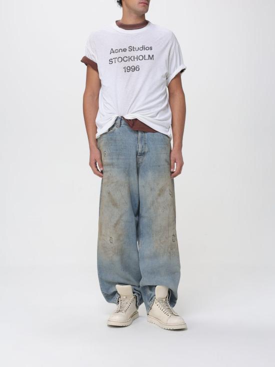 26SS 아크네 스튜디오 반팔 티셔츠 CL0196 DC6 White - ACNE STUDIOS