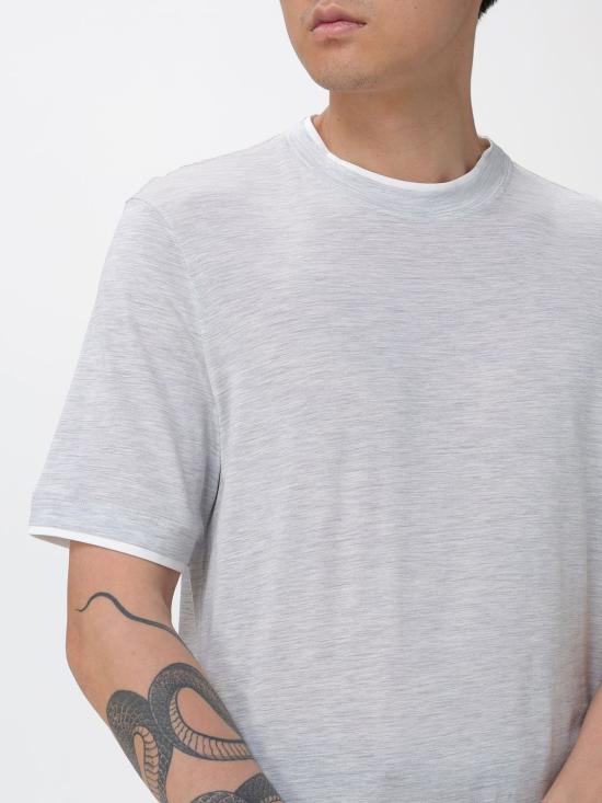 26SS 브루넬로 쿠치넬리 반팔 티셔츠 MD8217427 CLH70 Grey - BRUNELLO CUCINELLI