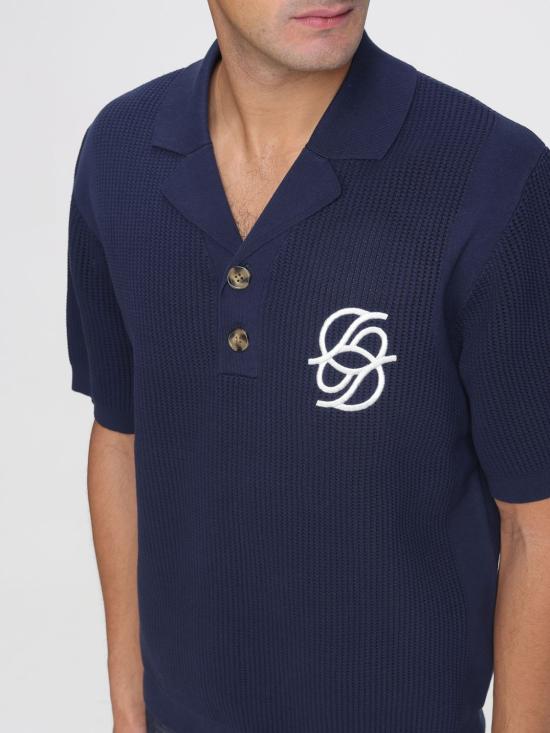 26SS 드롤드무슈 폴로 티셔츠 JPO171CO207 Navy - DROLE DE MONSIEUR