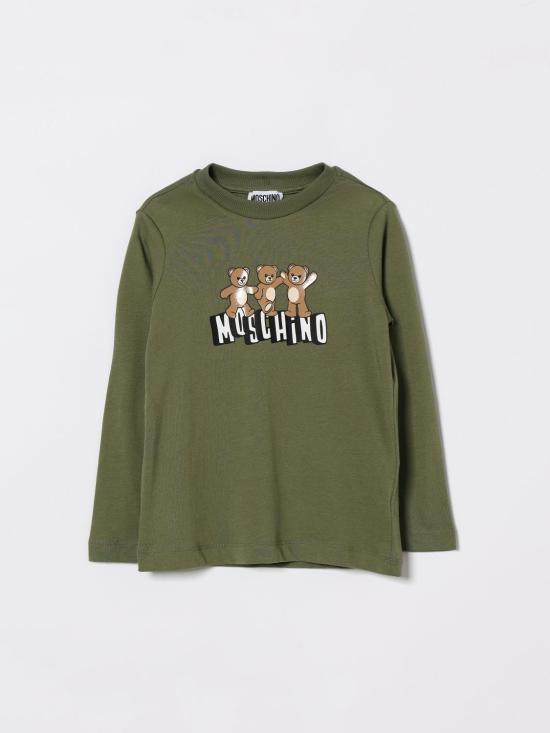 26SS [키즈] 모스키노 티셔츠 HWO00JLAA17 30037 Olive