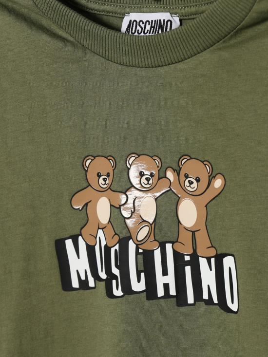 26SS [키즈] 모스키노 티셔츠 HWO00JLAA17 30037 Olive - MOSCHINO