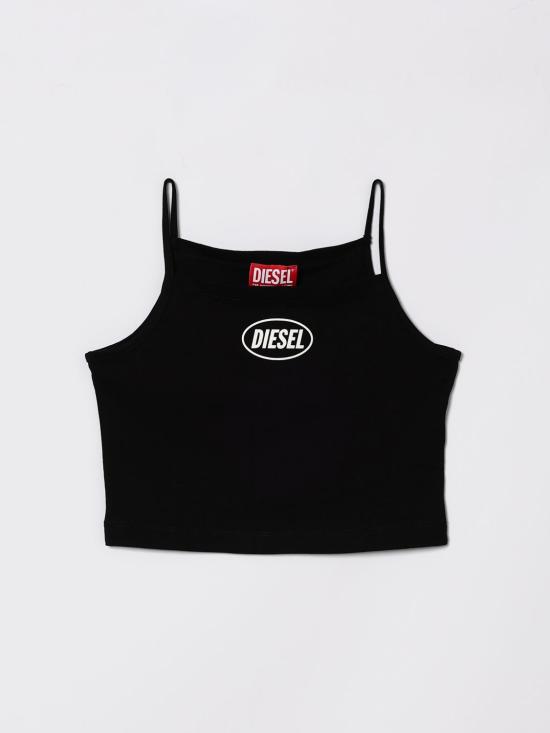 26SS [키즈] 디젤 티셔츠 J025840GRAI K900 Black