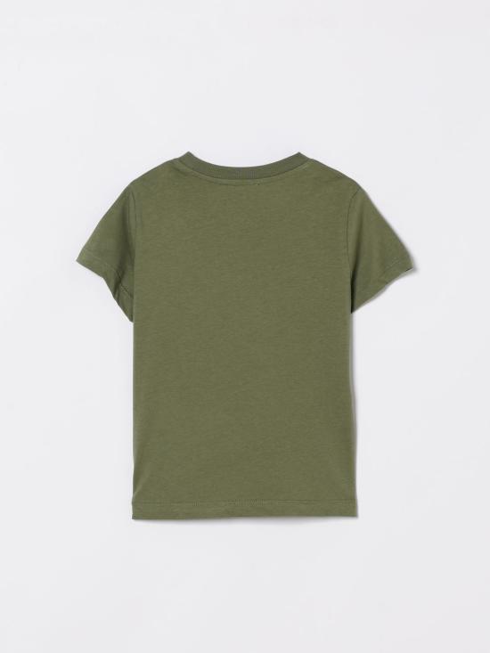 26SS [키즈] 모스키노 티셔츠 HUM05OLAA03 30037 Olive - MOSCHINO