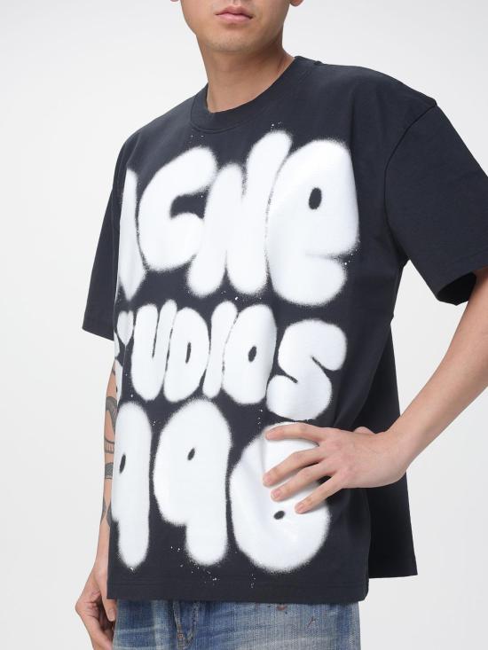 26SS 아크네 스튜디오 반팔 티셔츠 CL0333 J83 Black - ACNE STUDIOS