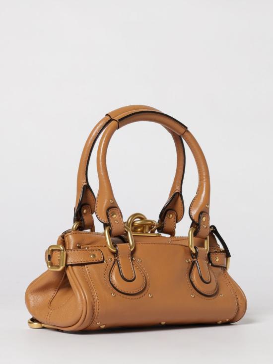 26SS 끌로에 스몰 그레인드 레더 패딩턴 백 CH26SS805P75 209 Camel - CHLOE