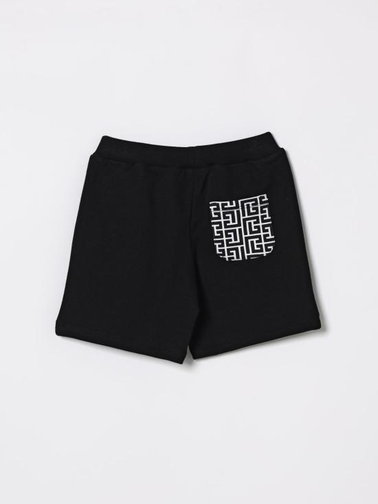 26SS [키즈] 발망 쇼츠/버뮤다 BY6539Z3183 930 Black - BALMAIN