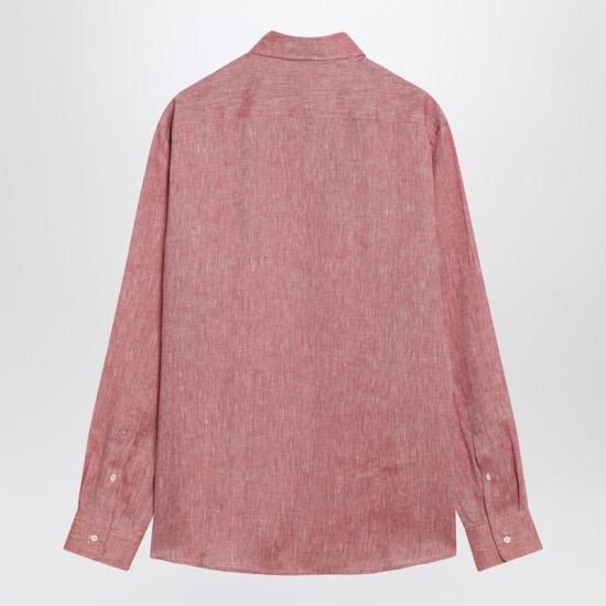 26SS 브루넬로 쿠치넬리 긴팔 셔츠 MM6840627LI S CUCIN C148 ORANGE - BRUNELLO CUCINELLI