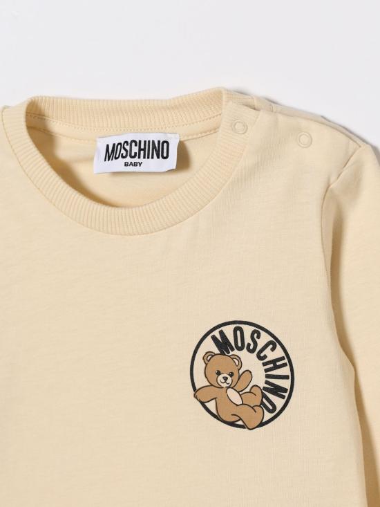 26SS [키즈] 모스키노 티셔츠 MUO01ALAA03 20404 Beige - MOSCHINO