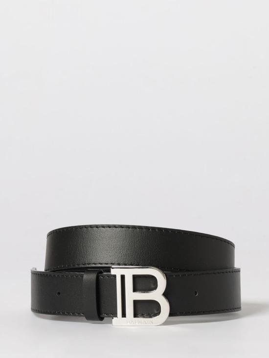 26SS [키즈] 발망 가죽 벨트 BX0P21Z1371 930AG Black