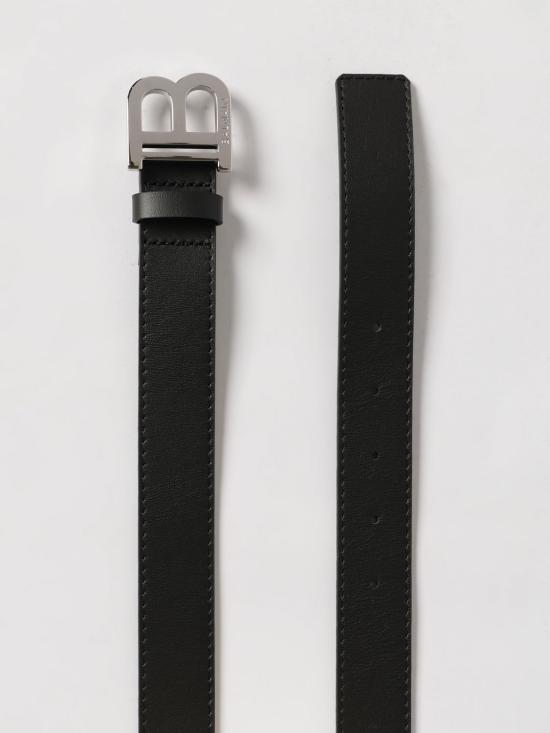 26SS [키즈] 발망 가죽 벨트 BX0P21Z1371 930AG Black - BALMAIN