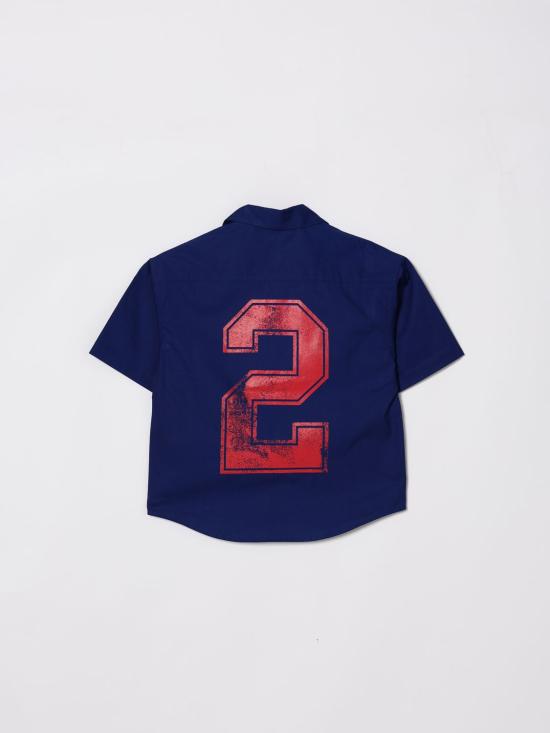 26SS [키즈] 디스퀘어드2 셔츠 DQ3223D007D DQ865 Blue - DSQUARED2