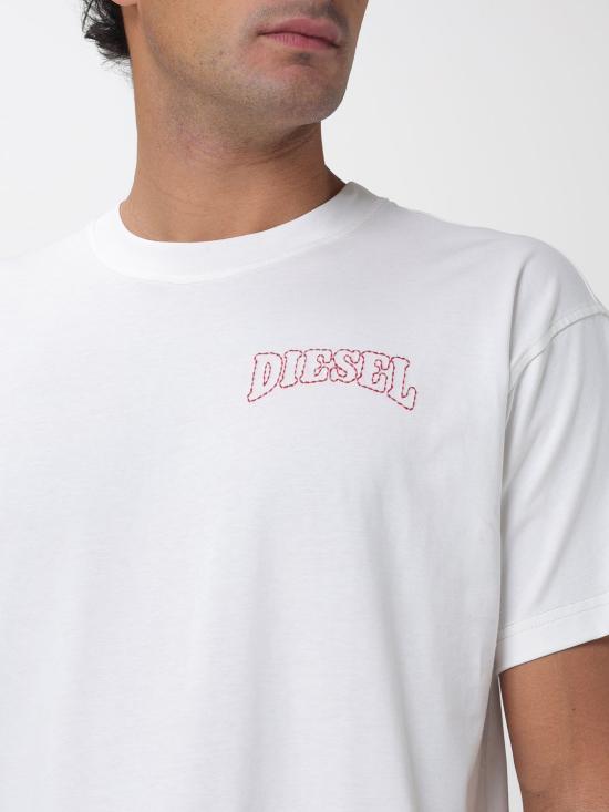 26SS 디젤 반팔 티셔츠 A220060PLAT 141 White - DIESEL