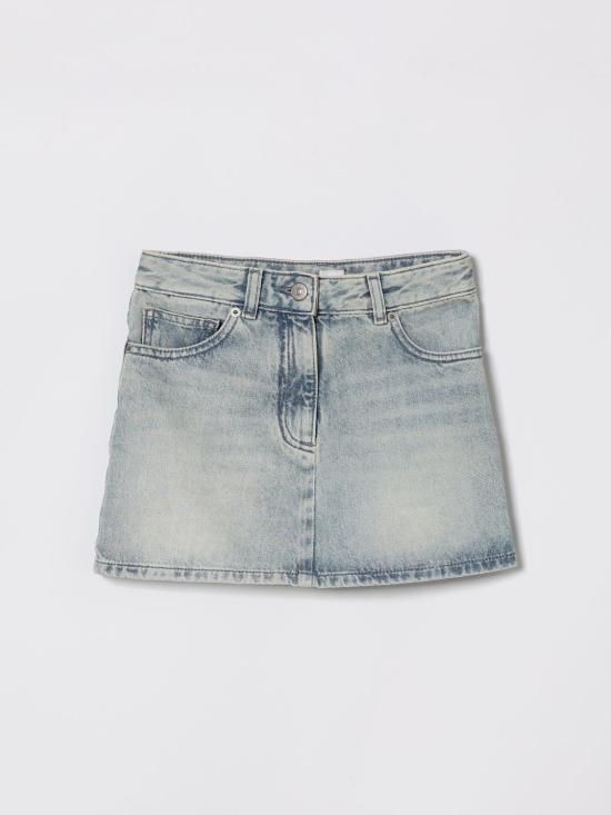 26SS [키즈] MM6 메종마르지엘라 스커트 M60975MM06Y M601 Gnawed Blue