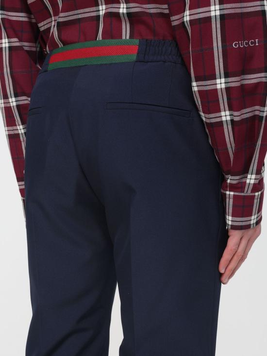 26SS 구찌 스트레이트 팬츠 852345ZAFKB 4847 Blue - GUCCI