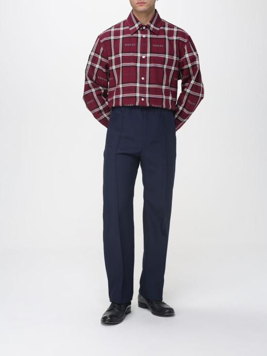 26SS 구찌 스트레이트 팬츠 852345ZAFKB 4847 Blue - GUCCI