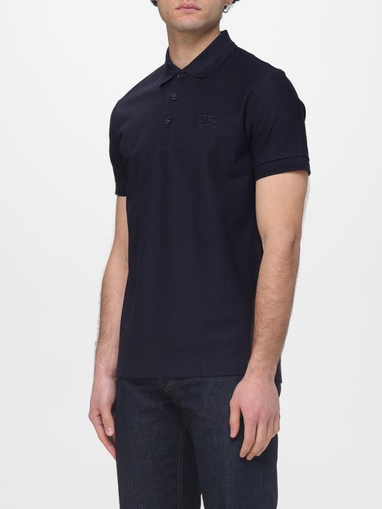 26SS 버버리 코튼 폴로 티셔츠 8099165 Blue - BURBERRY