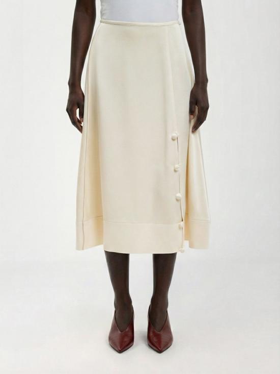 26SS 질샌더 미디 스커트 J01MA0168J76018 109 Beige