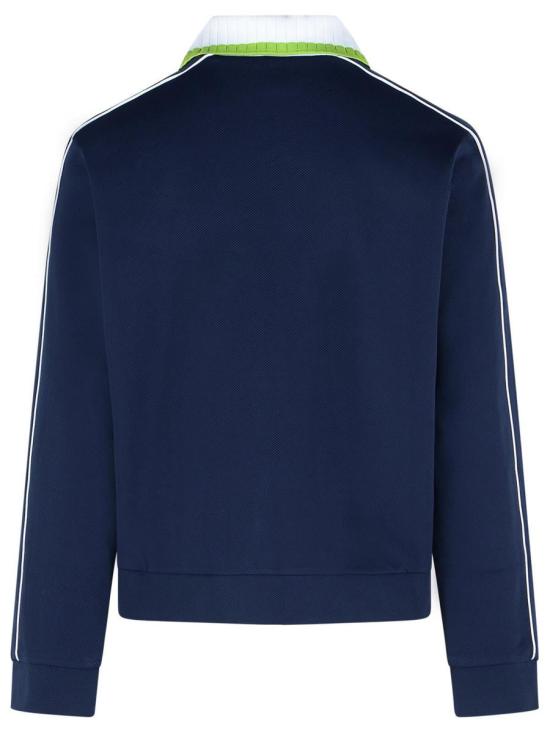 26SS 카사블랑카 집업 니트 M SP26 JTP 391 01NAVY - CASABLANCA