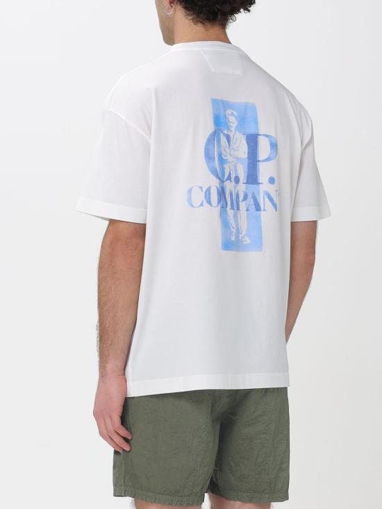 26SS 씨피 컴퍼니 반팔 티셔츠 20CMTS143A110579W 103 White - C.P. COMPANY