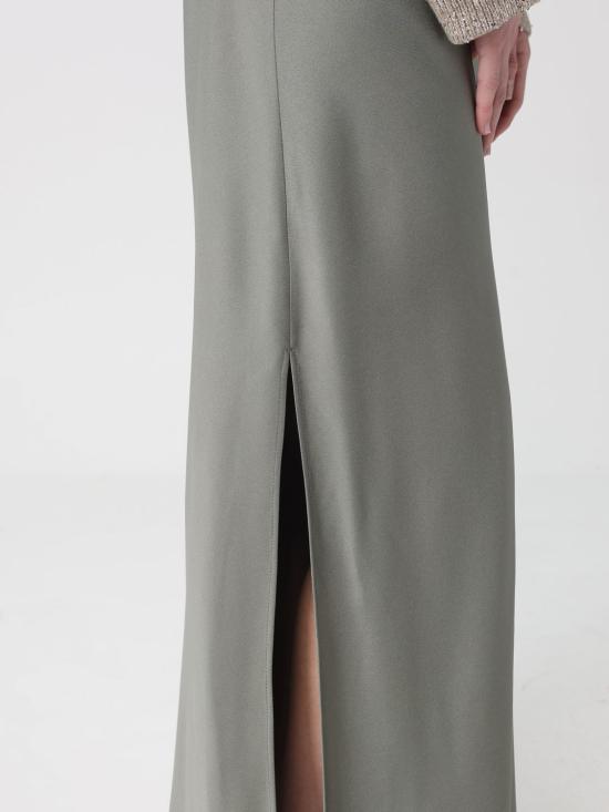 26SS 브루넬로 쿠치넬리 바이어스 컷 맥시 스커트 M0H38G3396 C9125 Green - BRUNELLO CUCINELLI