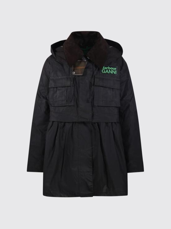 26SS 바버 X 가니 자켓 LWX1523 BR71 Black - BARBOUR X GANNI