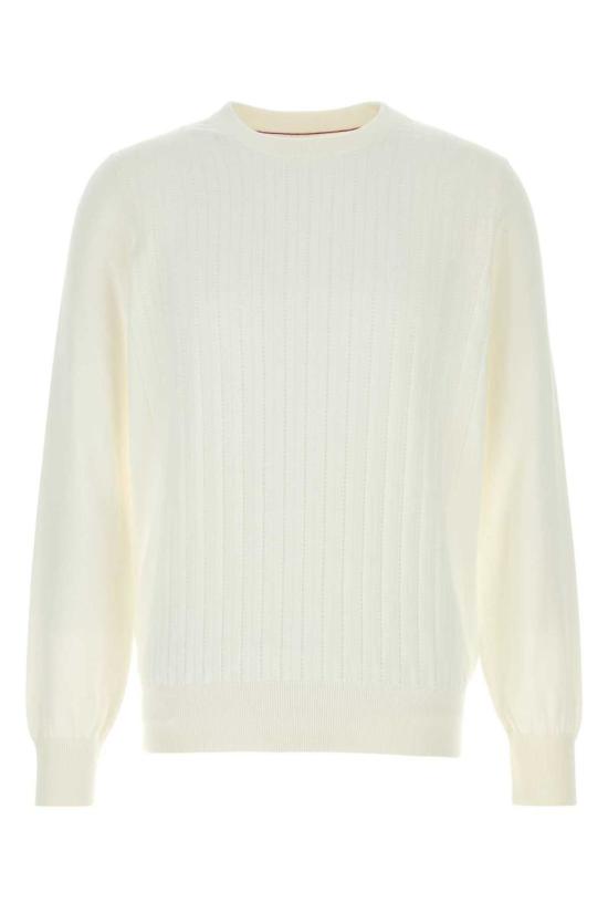 26SS 브루넬로 쿠치넬리 스웨터 M29204000 C2723 WHITE