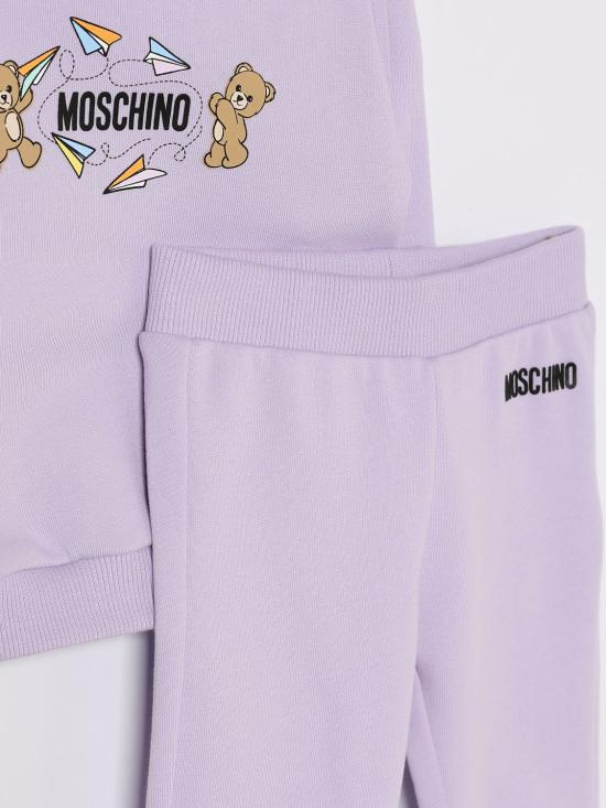 26SS [키즈] 모스키노 오버롤 MOK05ELCA86 51683 Lilac - MOSCHINO