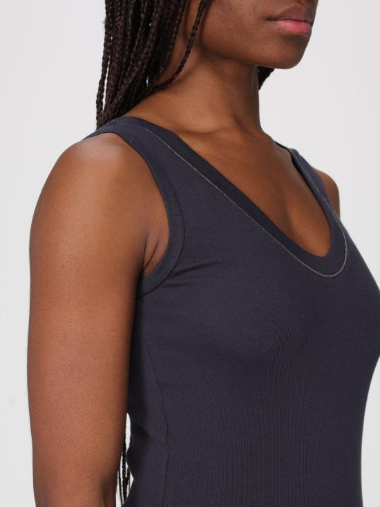 26SS 브루넬로 쿠치넬리 코튼 티셔츠 M0TC8BJ312 C4224 Ocean - BRUNELLO CUCINELLI