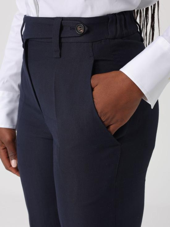 26SS 브루넬로 쿠치넬리 스트레이트 팬츠 MH126P9184 C4224 Ocean - BRUNELLO CUCINELLI