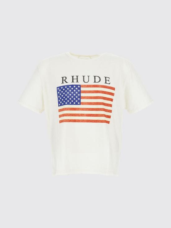 26SS 루드 반팔 티셔츠 RHPS26TT23012 3166 White - RHUDE