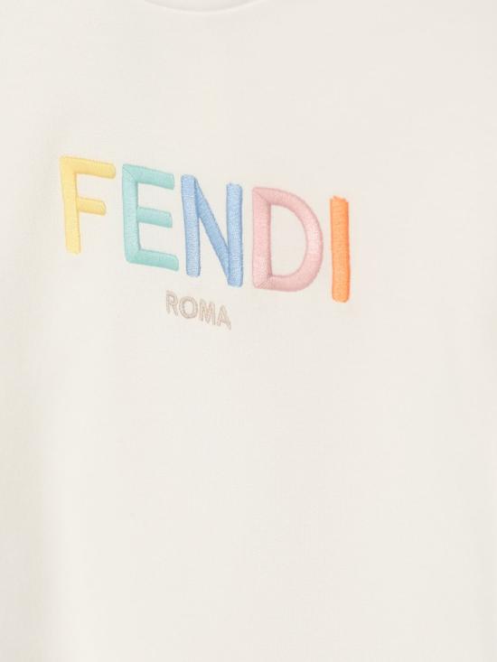 26SS [키즈] 펜디 티셔츠 BUI117ST8 F0TU9 White - FENDI