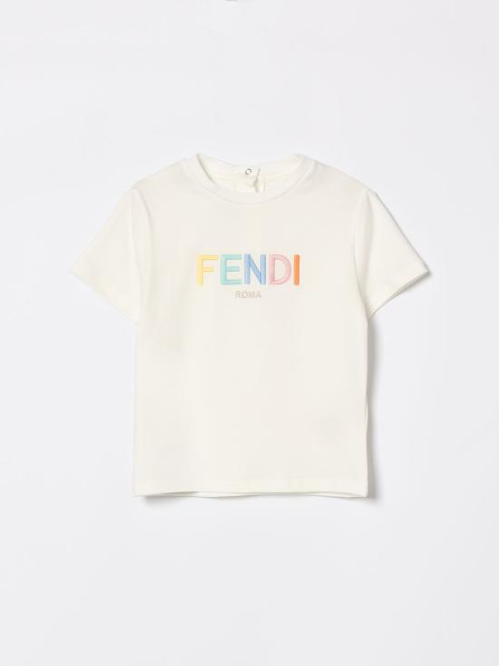 26SS [키즈] 펜디 티셔츠 BUI117ST8 F0TU9 White