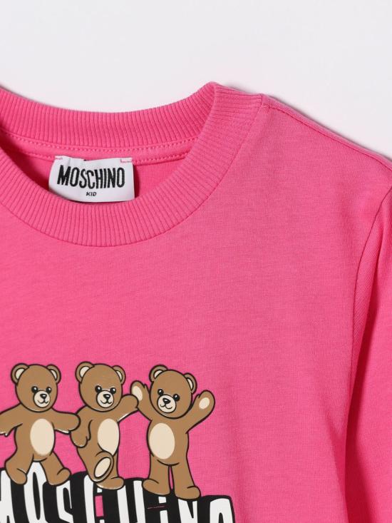 26SS [키즈] 모스키노 티셔츠 HWO00JLAA17 50533 Azalea - MOSCHINO