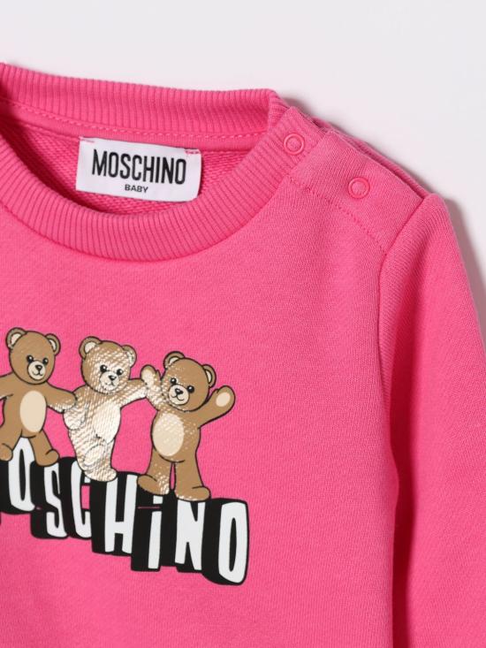 26SS [키즈] 모스키노 풀오버 MTF060LCA89 50533 Azalea - MOSCHINO