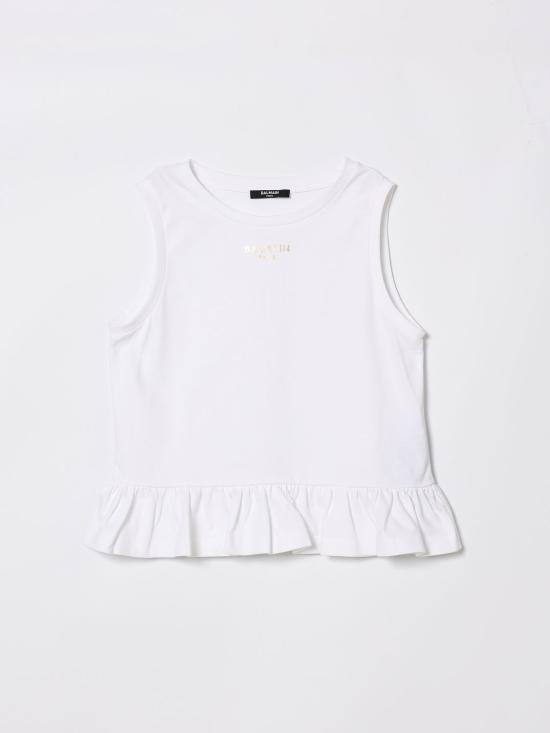 26SS [키즈] 발망 티셔츠 BY8B42Z3672 100OR White