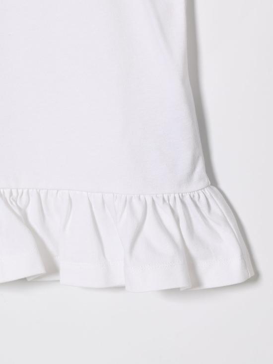 26SS [키즈] 발망 티셔츠 BY8B42Z3672 100OR White - BALMAIN