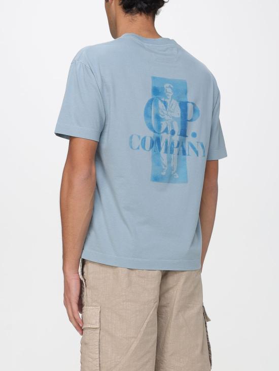 26SS 씨피 컴퍼니 반팔 티셔츠 20CMTS143A110579W 809 Blue 1 - C.P. COMPANY