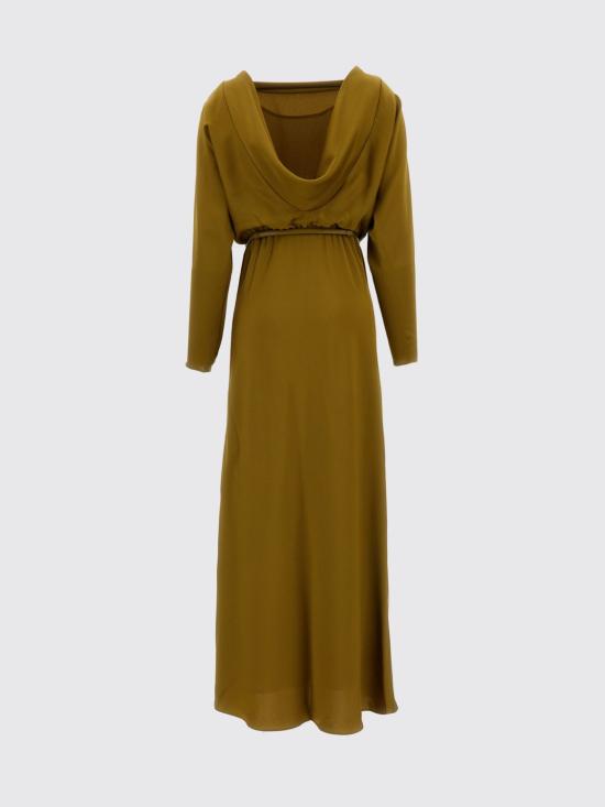 26SS 막스마라 스튜디오 롱 원피스 2616221043600 002 Kaki - MAX MARA STUDIO